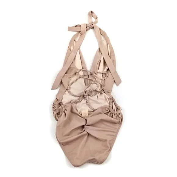 HAH | In A Ruch Monokini One Piece Swimsuit Beige - Picture 9 of 12